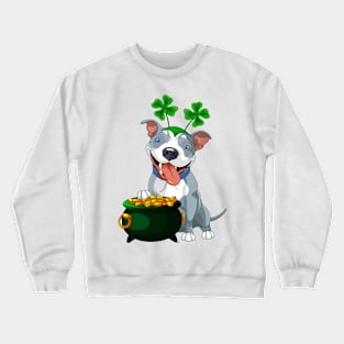 mom dog Green Irish Funny St Patrick's Crewneck Sweatshirt